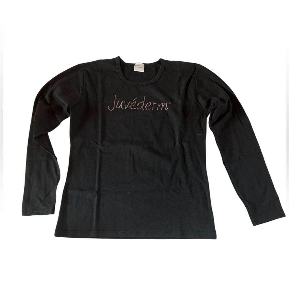 NWOT-  Rare Juvederm with Rhinestone Spa Bling Exclusive Long Sleeve T-Shirts.
